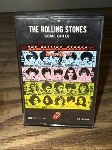 The Rolling Stones Some Girls 1978 Cassette Tape Paper Label Mint - Picture 1 of 6