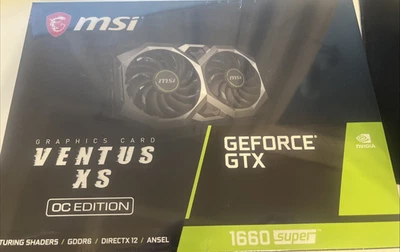 MSI GeForce GTX 1660 Super Ventus XS OC 6GB GDDR6 Graphics Card - FREE SHIPPING - Image 1 of 3