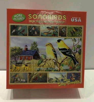 Jigsaw Puzzle Animal Bird Songbirds 750 piece NEW & Sealed Made in USA - Image 1 of 4