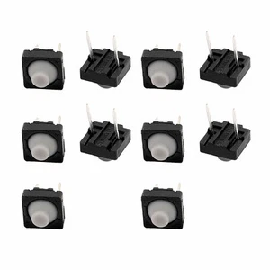 10Pcs 8mmx8mm Panel PCB Tactile Tact Push Button Switch 2 Pin DIP #F1 - Bild 1 von 4