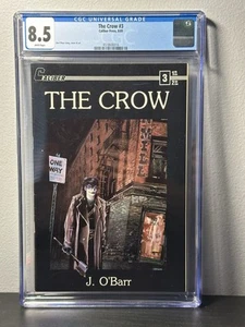 The Crow #3 (1989 Caliber) 1st Printing CGC 8.5, White Pages - James O'Barr - Picture 1 of 5