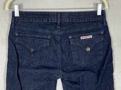 Hudson 女式百慕大短裤 28 码海军蓝美国制造牛仔布 — 第 1/4 张图片