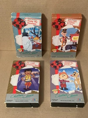 Children's Christmas Classics-4  VHS 1989-Frosty,Drummer Boy,Rudolph,Santa Claus - Image 1 of 4