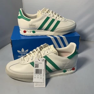 Adidas Originals Kegler Super - Cream / Green Size UK 10 New In Box - Picture 1 of 7