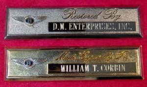 BENTLEY - PLACA DE TABLERO GRABADA PERSONALIZADA - Imagen 1 de 1