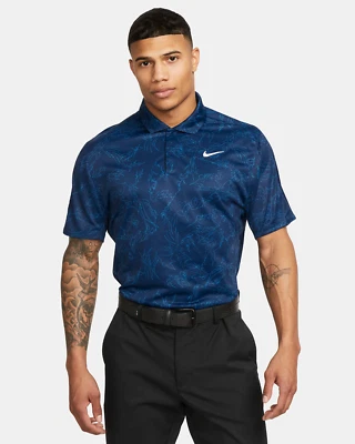 Nike Dri-FIT ADV TW Tiger Woods Men's Golf Polo Navy Size S DX6092-410 - Image 1 of 4