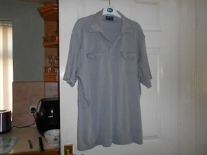 Q297: Tom Hagan, grey short sleeve, polo shirt, XL, cotton blend - Picture 1 of 2
