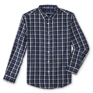 Camisa para hombre de estilo simple manga larga talla mediana gris a cuadros nueva - Imagen 1 de 2