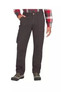 Coleman Men's Fleece Lined Stretch Tear Resistant Pants Dk Gray/Black SZ 34WX 31 - Picture 1 of 10