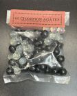 VINTAGE 60 CHAMPION AGATES" BAG OF 60 Pee Wee MARBLES-UNOPENED-FACTORY SEALED