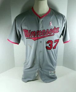 RARE Pink Mother's Day GAME USED JERSEY Minnesota Twins MLB Authentic Baseball - Picture 1 of 7