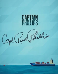 Captain Richard Phillips handsigniertes 8x10 Foto signed Maersk Alabama - Bild 1 von 1