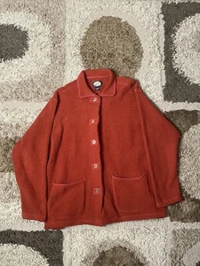 Tommy Bahama Men Small Oversized Thick Pea Coat Jacket Red - Picture 1 of 6
