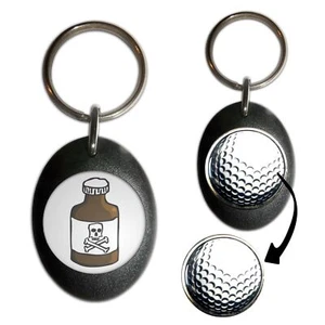 Schlüsselanhänger Giftflasche Golfballmarker (43 mm x 33 mm) - Bild 1 von 12