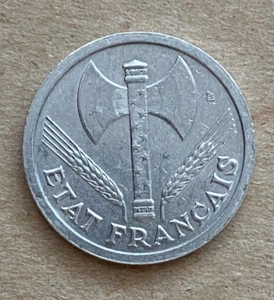 France, 2 Francs, 1943, KM#904.1 - Picture 1 of 2