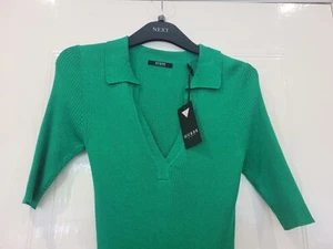 Guess Ladies Glitter Polo Top. Green 12/14. Brand New Tags. Size Large. RRP£52 - Picture 1 of 7