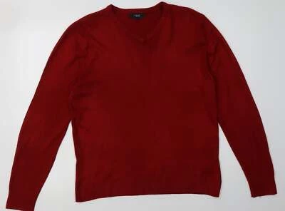 Sudadera Debenhams para Hombre Pulóver Rojo Acrílico Talla S Foto 1 de 4