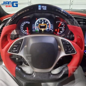 Carbon Fiber LED Customized Steering Wheel For Chevrolet Corvette C7 2014-2019 - Picture 1 of 9