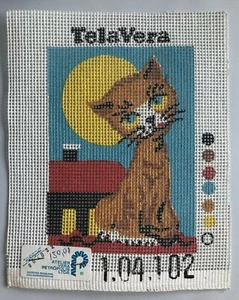 Tapiz con aguja pintado TelaVera para gato - Imagen 1 de 3