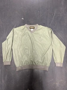 Remington Outdoor Clothing Windbreaker Jacket 100% Nylon V-Neck Beige Men’s XL - Picture 1 of 6