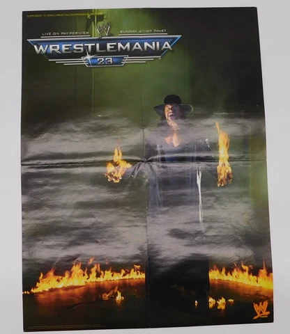 The Undertaker Dead Man WWE Wrestling Poster 16x21 Wrestler WWF WrestleMania 23 Cover