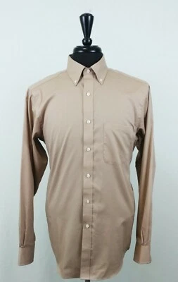 Camisa de vestir informal Chaps para hombre, talla 15,5-34/35, caqui, 55 % algodón, 45 % poliéster Foto 1 de 4