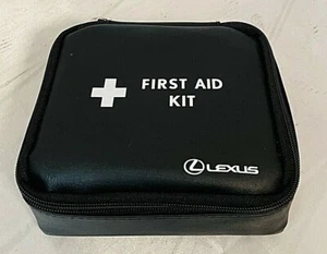 LEXUS First Aid Kit Emergency Medical Supplies Black with White Letters 1219B3 - Picture 1 of 9