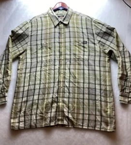 Dickies Herren Gr. 2XL grün kariert Langarm Doppeltaschen Knopf Hemd - Bild 1 von 6