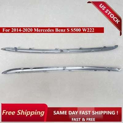 Ajuste para Mercedes Benz S500 W222 2014-2020 parachoques trasero diestro y derecho moldura exterior Foto 1 de 4