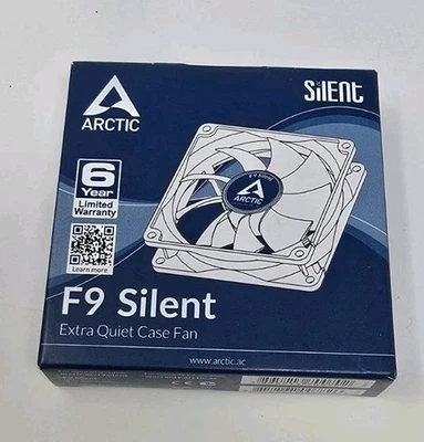ARCTIC F9 Silent 92mm Extra Quiet Case Fan 1000 RPM 3 Pin - Image 1 of 4