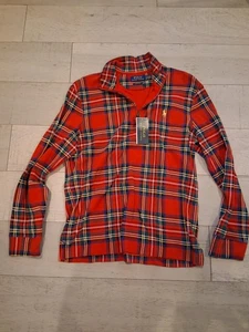 Polo Ralph Lauren NEW Plaid Estate Rib Pullover 1/4 Zip Boys Size Small - Picture 1 of 3