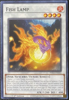 Fish Lamp PHNI-EN044 Phantom Nightmare 1st Edition - Yugioh Card - Image 1 of 2