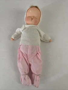 Shackman 1957 vintage | Muñeca de tela Sleepy Baby 8” Japón Ragdoll | Buen estado - Imagen 1 de 6