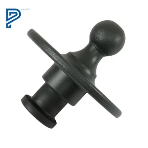 Gooseneck Ball Adapter Trailer Forge Kingpin w/ 5th Wheel Hitch Powder Coated - Picture 1 of 15