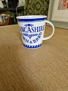 Lancashire Born and Bred, large bone china mug. Made by Dunoon, Scotland. - Picture 1 of 5