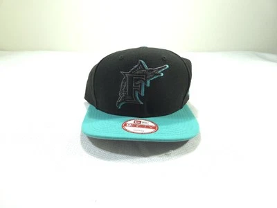 Кепка Florida Marlins кепка New Era бейсболка с застежкой сзади черная с надписью регулируемая мужская - Изображение 1 из 4