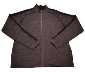 Kuhl Sweater Jacket Mens Large Dark Gray 100% Merino Wool Pockets Knit VGUC - Picture 1 of 20