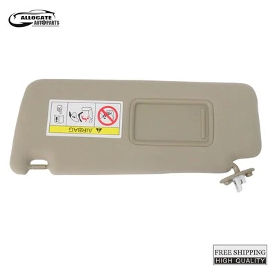 Driver Side Sun Visor w/ Mirror 7432060D22A0 Fits Toyota Lexus GX460 2010-2023 - Imagem 1 de 4