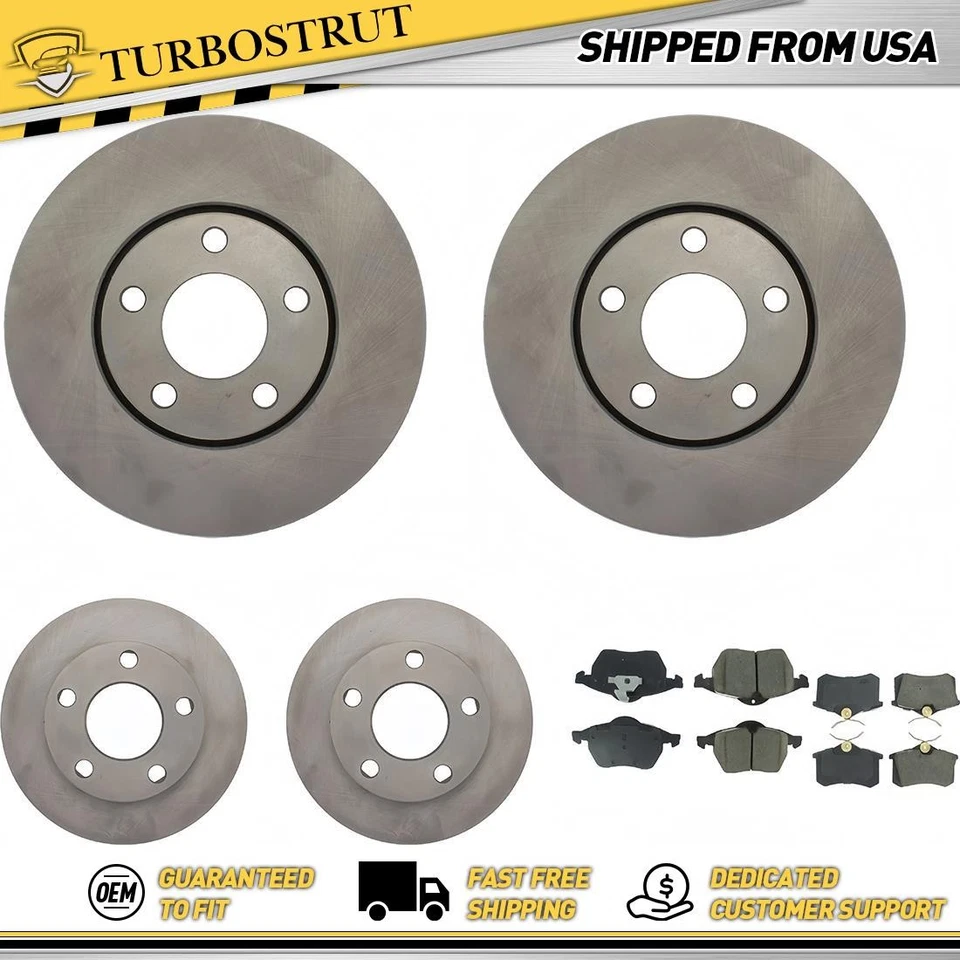 Kit de pastillas de freno delanteras y traseras OE para Volkswagen Passat 1998 1999 1,8 L Foto 1 de 2