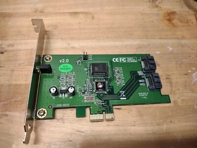 SIIG SC-SAER12-S2 SATA II PCI E Raid Controller Card 2 Port 300Mbps Level 0 1 - Image 1 of 2