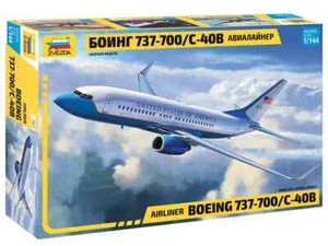 Boeing 737-700 C-40B passenger airliner Model Kit 1/144, Zvezda 7027 - Picture 1 of 6