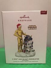 HALLMARK ORNAMENT STAR WARS 2019 C-3PO AND R2-D2 PEEKBUSTER