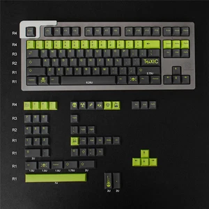 Toxic Keycap PBT Green Cherry Profile 137key/Set for MX Keyboard GMK Copy Ver. - Picture 1 of 11