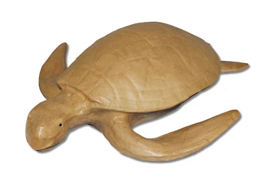 Natural Biodegradable Paper Turtle Urn,Hand Crafted Adult Funeral Cremation Urn