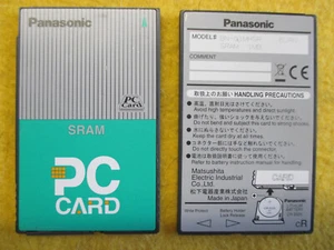 PANASONIC 1 MB SRAM PCMCIA Speicherkarte Memory Card - Afbeelding 1 van 1