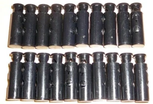 20pcs Dual Hole Cord Lock Spring String Toggle Stopper Paracord Lock Hobby Craft - Picture 1 of 5