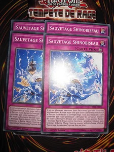 YU-GI-OH! COM SAUVETAGE SHINOBISEAU PLAYSET ( 4 CARTES) RATE-FR072 ED1 NEUF MINT - Picture 1 of 1