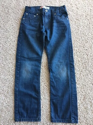 Levis Boys Jeans 513 Slim Straight Stretch Size 12 Regular Blue Denim - Image 1 of 4