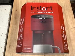 INSTANT Single Serve Drip Coffee Maker 40-Oz Solo Maroon