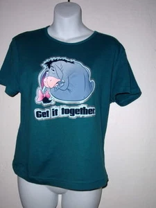 NUEVA CON ETIQUETAS CAMISETA EEYORE verde GET IT TOGETHER talla S o L corte jr - Imagen 1 de 1
